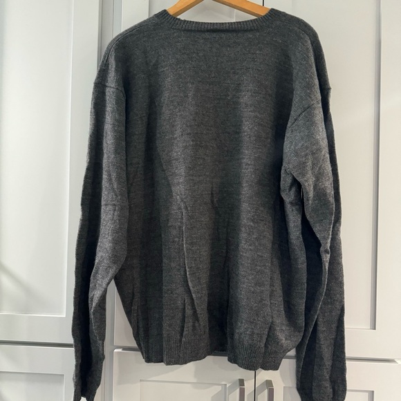 Nike Golf ESPN Logo Merino Wool V-Neck Gray Sweater size XXL - Picture 4 of 8